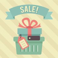 Vector Vintage Sale Illustration