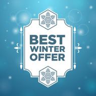Best winter offer in beautiful frame