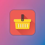 Vector shopping cart icon N6