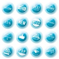 Modern labels set