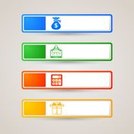Sticker Label business and finance set N3