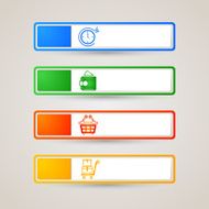 Sticker Label shopping set