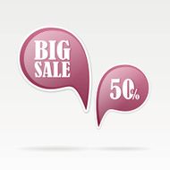 text bubble BIG SALE N6