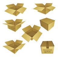Cardboard Box Vector Illustration