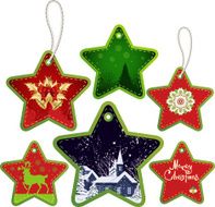 Christmas tags set