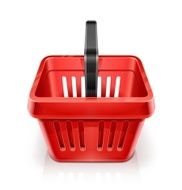 Red shopping basket N5