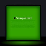 Green light box illustration