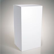 Realistic white package box for products N2
