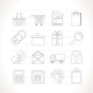 Online shop icons N14