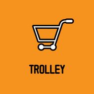Trolley icon Shopping cart sign N2