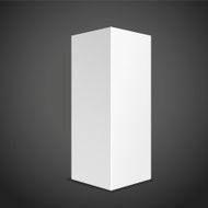 blank tall box