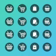 Vector Set of shopping cart icons N2