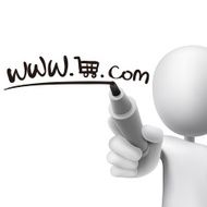 online shopping cart drawn by 3d man N2