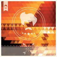 Vintage retro hipster label typography geometric design elements vector illustration N3