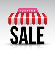 Clearance sale awning