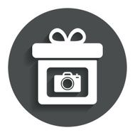 Gift box sign icon Present symbol N65