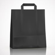 blank black shopping bag N5