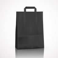 blank black shopping bag N6