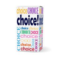 choice word on product box