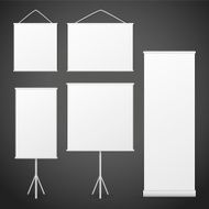 blank roll up banners set N10