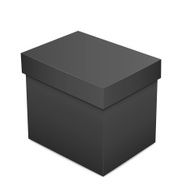 black blank paper box N3