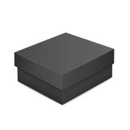 black blank paper box N5