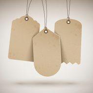 blank brown price tags N7