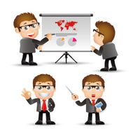 People Set - Business Businessman giving presentation