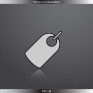 Vector label web flat icon N5