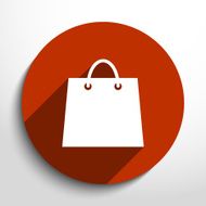 Vector shopping basket web flat icon N4