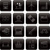 Line Business and industry icons N3