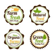 Badge label and sticker for food shop N2
