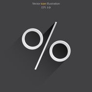 Vector percent web icon N4