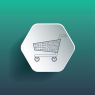 Vector shopping cart icon N7