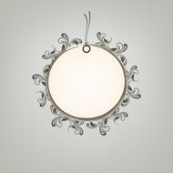 Vintage floral decorated tag
