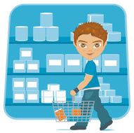 Shopping at the supermarket N3