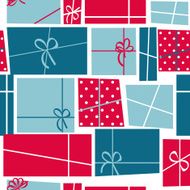 Gift Box Holiday Seamless Pattern Background Vector Illustration N10
