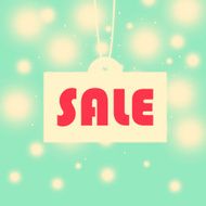 Vintage seasonal sale illustration background