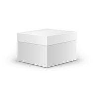 White Square Box Isolated on Background N2