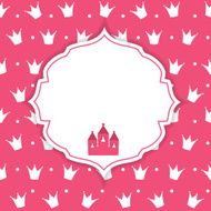 Princess Crown Background Vector Illustration N24