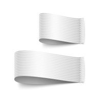 white tab set