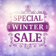 winter special sale background N2