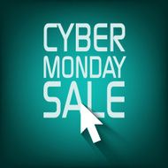 Cyber monday promotional banner or poster for discounts advertisement N3