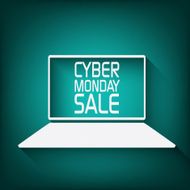 Cyber monday promotional banner or poster for discounts advertisement N4