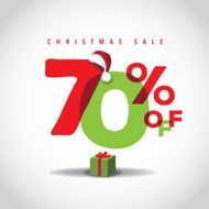 Christmas sale big bright overlapping design 70 off