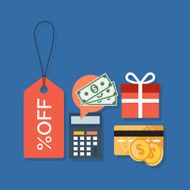 Discount concept Flat design stylish