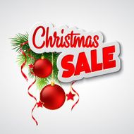 Christmas sale Vector template