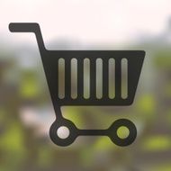 shopping icon on blurred background N4