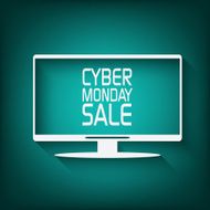 Cyber monday promotional banner or poster for discounts advertisement N5