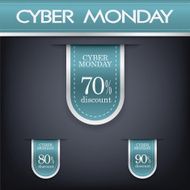 Cyber monday sales web elements N8